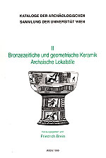 Brein, Friedrich ; Bronzezeitliche und geometrische Keramik
