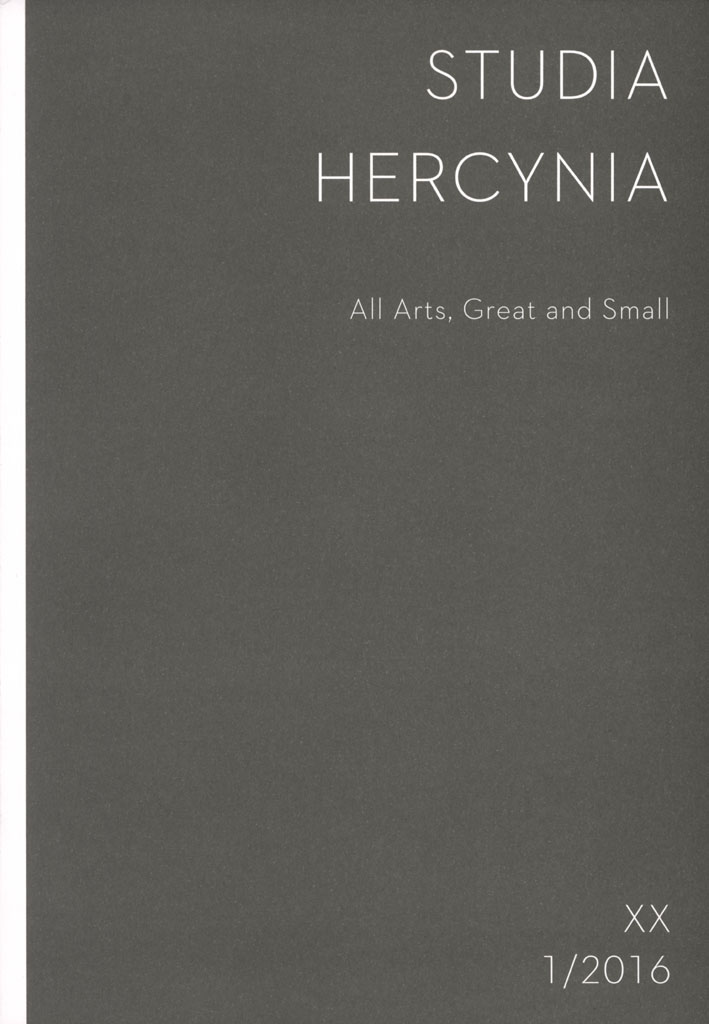 Studia Hercynia 20/1, 2016 Studia Hercynia 20/1, 2016