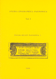 Kovács, Péter - Ádám Szabó ; Észak-Kelet Pannonia I. Elöszó változatok, kommentárok, olvasatok a CIL III² 3 kötethez